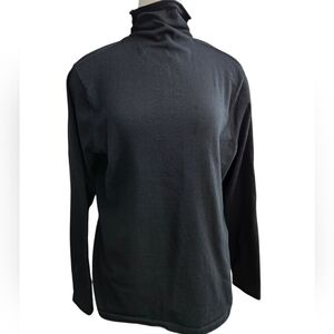 Duluth Trading Company Coolmax S'no Sweat Turtleneck Black Sweater, XXL